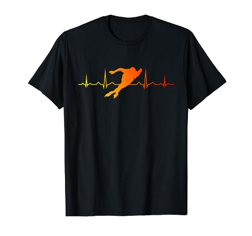 Patinaje de velocidad con latidos del corazón Patinaje sobre Camiseta