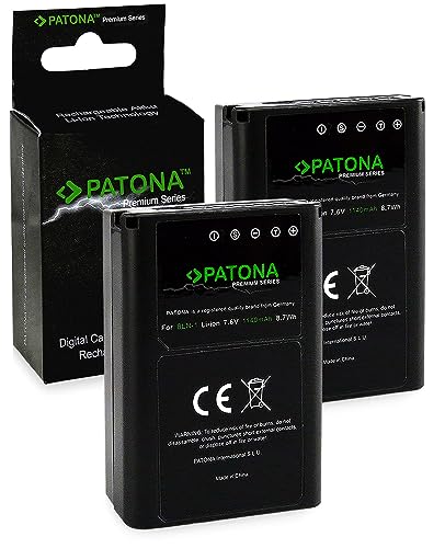 PATONA 2X Premium Bateria BLN-1 Compatible con Olympus OMD E-M5 E-M1 Stylus XZ-2 Pen E-P5