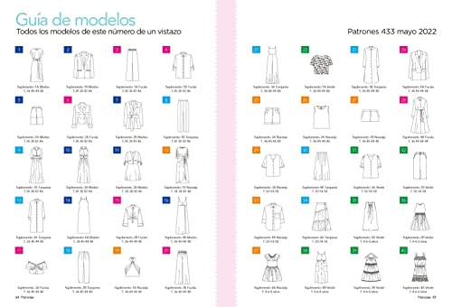 Patrones #433 | Vestidos de verano. Tallas desde la 34 a la 58. 148 patrones ropa mujer