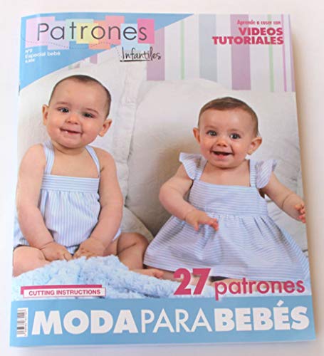 PATRONESMUJER - Revista de Patrones de Costura para niños n.º 2 Baby Special 27 Modelos de Modelo Instrucciones de Corte en inglés y español.