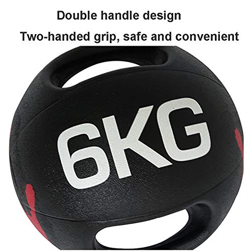 Pelota Medicinal Medicine Ball Bouncing Ball Gravity Ball Pelota De Ejercicio, Que Sirve For Mejorar El Equilibrio, Flexibilidad Y Coordinación, Doble Asa, Fácil De Sostener, 7 Kg / 15.4lbs
