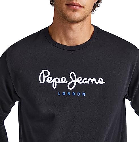 Pepe Jeans Eggo Long N, Camiseta para Hombre, Negro (Black), L