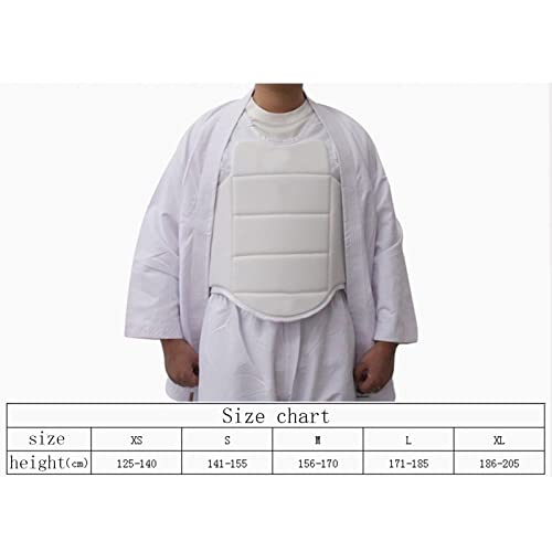 perfeclan Karate Chest Belly Ribs Pad Protección Corporal para Hombres, Mujeres, niños, Entrenamiento, l