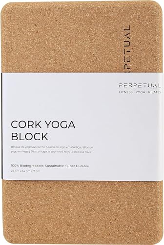 PERPETUAL Bloque de Yoga de Corcho (Pack de 2 Unidades Corcho)