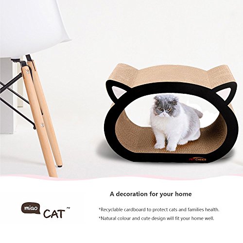 Petcheer Cama rascadora para Gatos con diseño de Gato