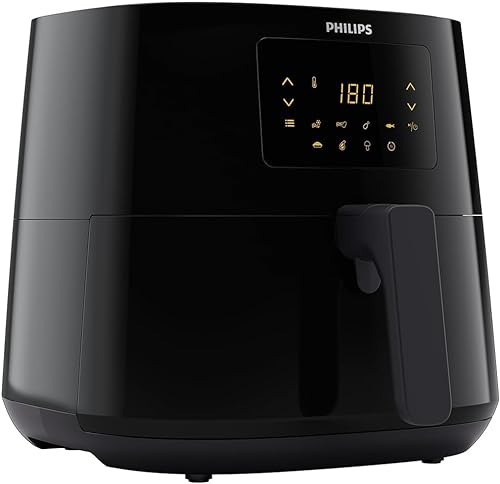 Philips HD9270/90 Freidora De Aire Serie 5000, Tamaño XL, Función 14 en 1, Pantalla Digital, Color Negro, 6.2L (1.2Kg)