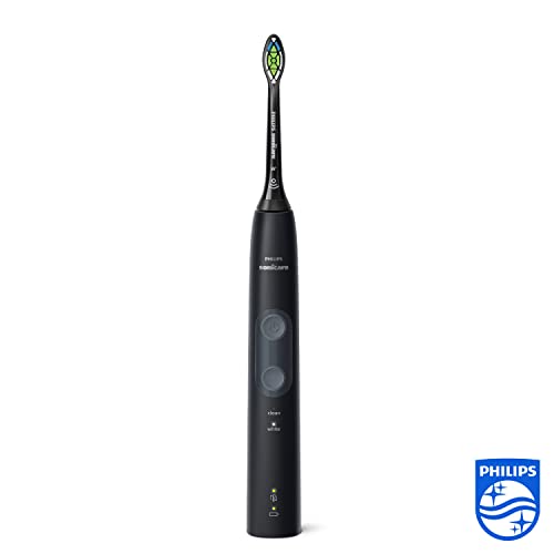 Philips Sonicare Cepillo de dientes ProtectiveClean 4500, Color Negro HX6830/53