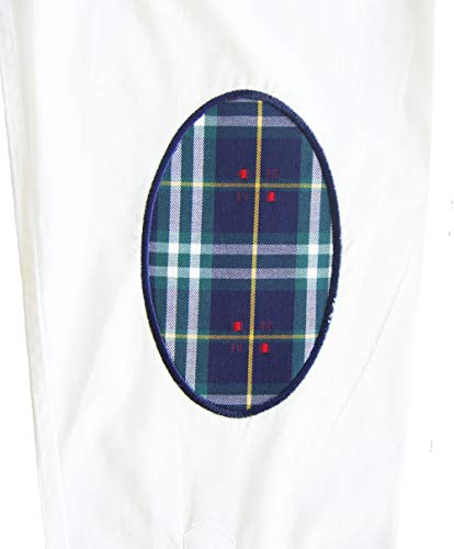 Pi2010 Camisa Bandera de España Hombre Blanco con Cuadro escoces, Fabricado en España Talla M