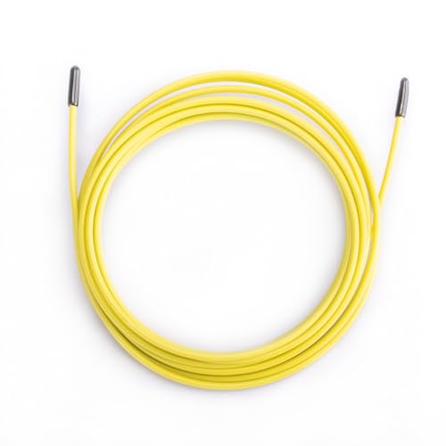 PICSIL Cable de Repuesto para Comba de Saltar Cross Training, Cable de Acero con Recubrimiento de PVC, Longitud 3m, Grosor 2,5mm, Compatible con Otras Marcas (2,5 mm, Amarillo)