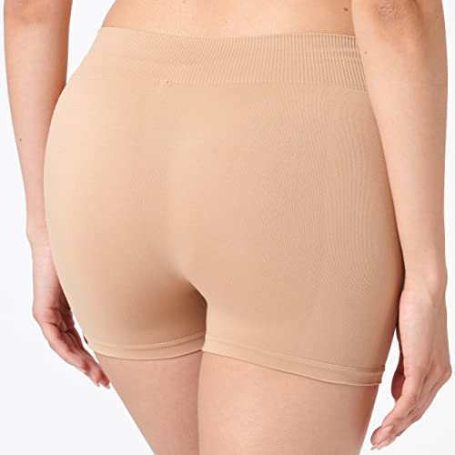 Pieces Pclondon Mini Shorts Noos Culotte, Beige (Nature Nature), 38 (Talla del Fabricante: M/L) para Mujer