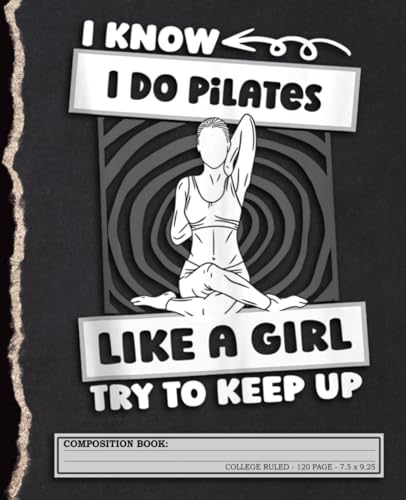 Pilates Girl Fitness Training Composition Book