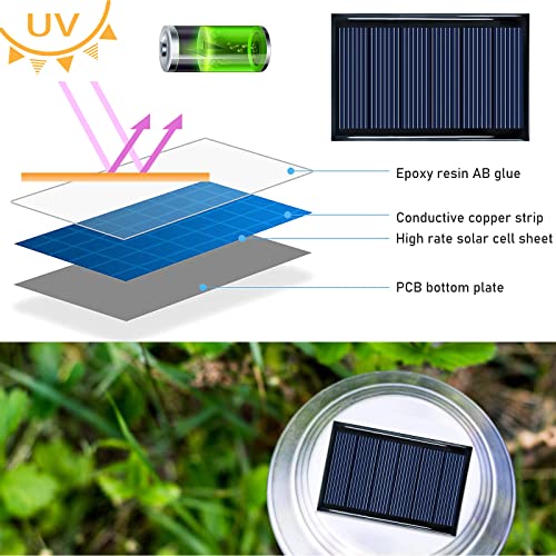 Placas Solares Pequeñas, 15 Piezas 3V 0.3W Micro Mini Células De Panel Solar, Célula Solar Pequeña (Policristalino), Mini Panel Solar, Mini Placas Solares, Panel De Células Solares Para DIY