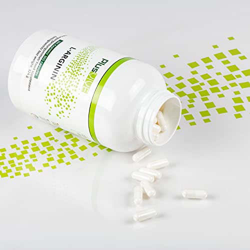 Plusvive - Suplemento de arginina HCL 100 % vegano, 750 mg, 365 cápsulas