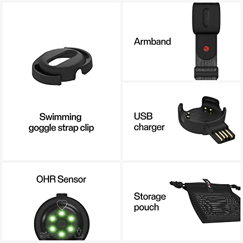 Polar Verity Sense - Brazalete para sensor óptico de FC, ANT+ Bluetooth Dual, Sensor de FC para hacer deporte con un solo botón, Negro/Gris, Compatible con Peloton y más, Amazon Exclusive