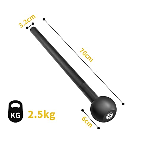 POWER GUIDANCE Mace Bell Martillo de Entrenamiento Clubbell (2.5kg)