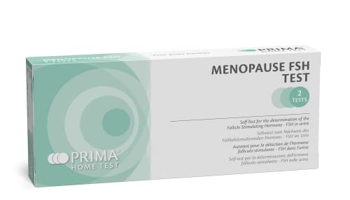 PRIMA Home Test - Prueba Menopausia 25 mUI/mL - Hormona FSH (Urina) - 2 Pruebas (Formato Cuchara)