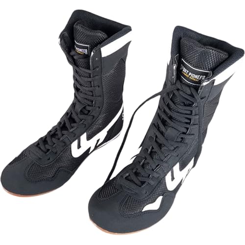 Profesionales Zapatillas de Boxeo/Zapatos de Lucha para Hombres,Calzado de Boxeo Resistentes al Desgaste para Mujeres,Botas de Boxeo Adultos,Zapatos Altos de Entrenamiento de Boxeo(35-46EU)