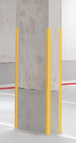 ProfiPVC Perfil angular de PVC 35x35mm - ángulo pvc, autoadhesivo listón de plástico, protección de esquinas y bordes, esquina de gomma para cantos - cantonera protector, Gris, 200cm