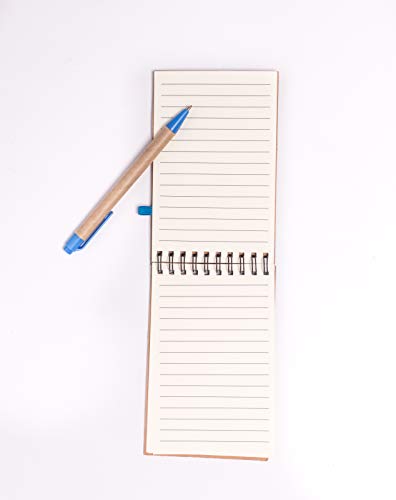 Projects Mini bloc de notas con bolígrafo azul, cuaderno pequeño rayado con banda elástica, encuadernación con espiral, bolígrafo, Bullet Journal, carpeta de anillas, papel de 80 g/m², 70 páginas