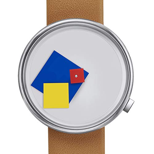 Projects Watches Bauhaus Cuarzo Acero Blanc Cuir Marron Unisex Reloj