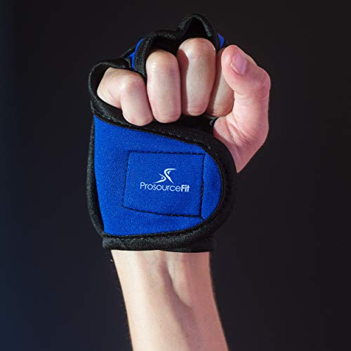 ProsourceFit Weighted Gloves, Blue