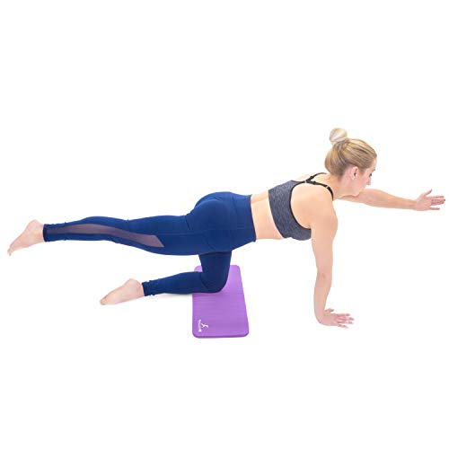 ProsourceFit Yoga Knee Pad Cushion, 5/8-Inch Thickness, Purple