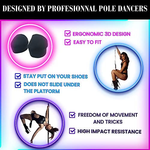 PROTEC TIF | Protectores de Zapatos y Botas de Pole Dance Compatible con Pleaser y Hella Heels | Hecho de Neopreno de Alta Resistencia | (36/37)