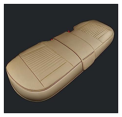 Protector de asiento de coche Para Mercedes para W124 para W245 para W212 W169 Ml W163 W246 Ml W164 Cla Gla W639 funda de asiento de coche universal de cuero。 ( Color : Beige , Size : Rear seat cover