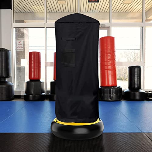 Protector de saco de boxeo, tela Oxford 420D impermeable al aire libre, fundas protectoras para saco de boxeo, cubierta de polvo de boxeo gruesa a prueba de polvo, cubierta de bolsa de boxeo negra