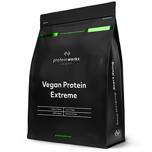 Protein Works - Proteína Vegana Extreme - 100% A Base De Plantas - Mezcla De 5 Proteínas - Proteína Vegetal En Polvo - 14 Licuados - Crema De Vainilla - 500g