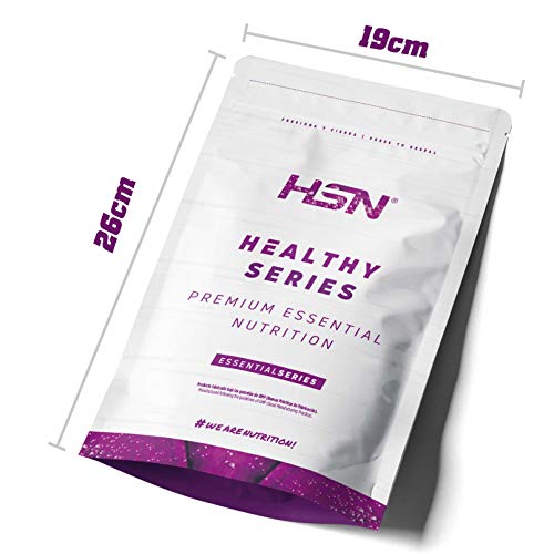 Proteína de Soja Aislada de HSN | Sabor Fresa 500 gr = 17 Tomas por Envase | 100% Vegana | Soy Protein Isolate | No-GMO, Sin Gluten