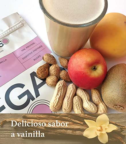 Proteína Vegana Sabor Vainilla en Polvo 100% Bio - 400 g - Ideal para Dietas, Aumentar o Mantener Masa Muscular - Sin Lactosa ni Gluten - Glorioso Super Nutrients