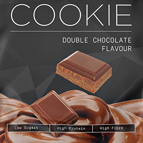 Prozis 12 x ZERO Cookie, Doble chocolate - 12 Galletas de 60 g