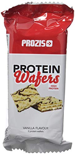Prozis Protein Wafer, Vainilla - 12 Unidades de 40 g