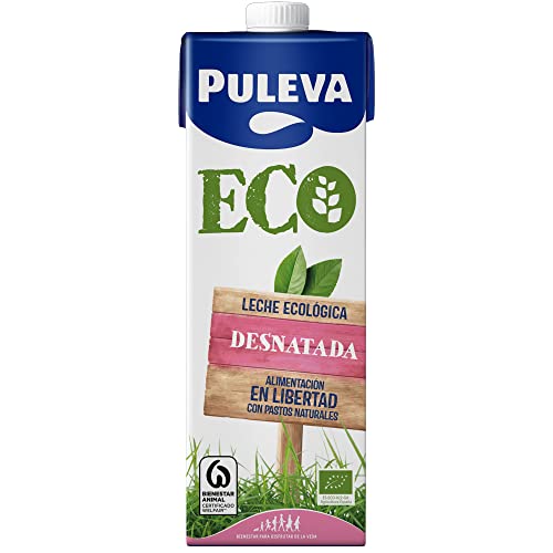 PULEVA Leche Ecológica Desnatada pack 6x1 lt.