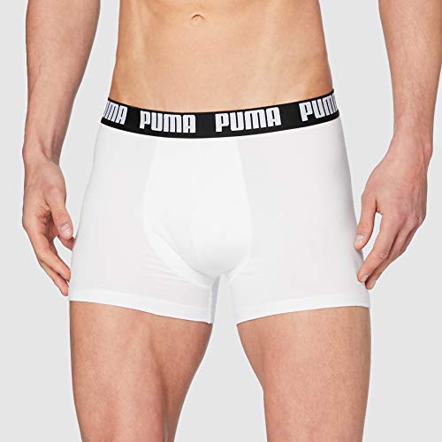 PUMA Basic Men's Boxers (5 Pack) Boxer Slip, Multicolor (White/Black/Grey), M (Pack de 5) para Hombre