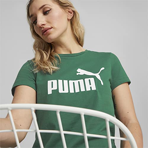 PUMA Camiseta Mujer Essentials Logo L Vine Green