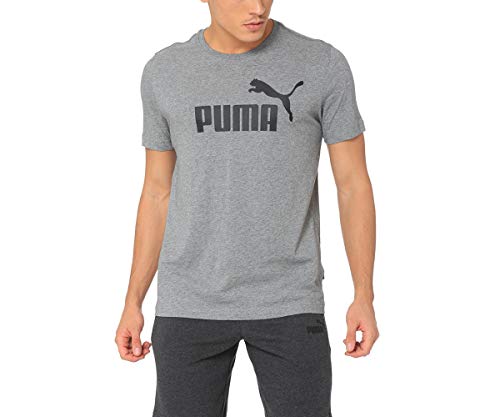 PUMA Essentials LG T Camiseta de Manga Corta, Hombre, Algodón Black, S