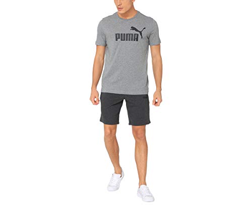 PUMA Essentials LG T Camiseta de Manga Corta, Hombre, Algodón Black, S