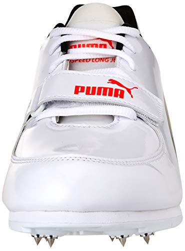 PUMA evoSPEED Long Jump 6, Zapatillas de atletismo, Unisex adulto, Blanco (Puma White/Puma Black/Lava Blast), 42.5 EU
