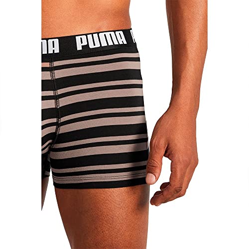 PUMA Heritage Stripe Men's Boxers 2 Pack Boxer, Pine Bark Combo, XL para Hombre