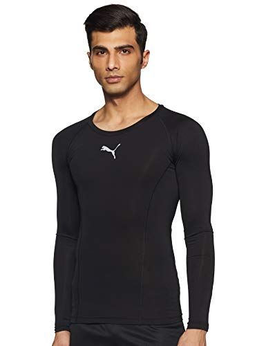 PUMA Liga Baselayer tee LS T-Shirt, Hombre, Negro (Black), XL (Talla del Fabricante: 56/58)