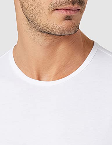 PUMA T-Shirt, Blanco (White), L (Pack de 2) para Hombre