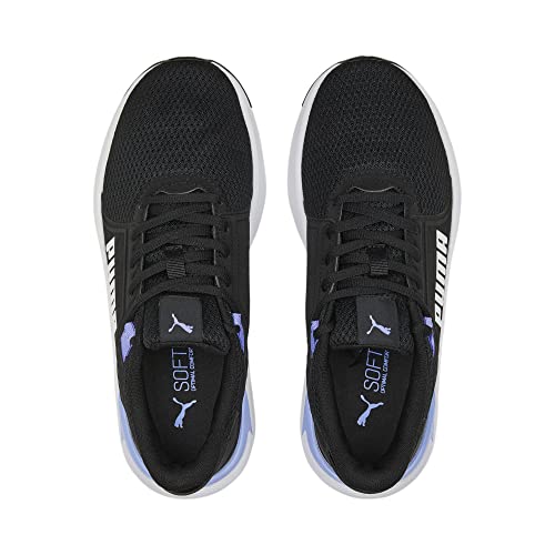PUMA Unisex Adults' Sport Shoes FTR CONNECT Road Running Shoes, PUMA BLACK-ELEKTRO PURPLE, 38.5