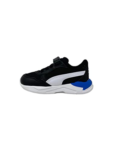 PUMA Unisex Kids' Fashion Shoes X-RAY SPEED LITE AC INF Trainers & Sneakers, PUMA BLACK-PUMA WHITE-RICKIE ORANGE-PUMA TEAM ROYAL, 23