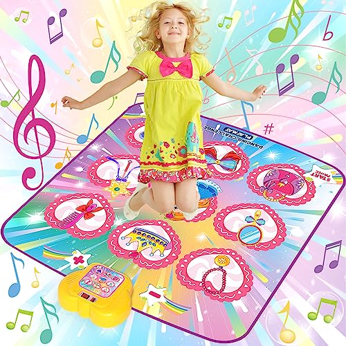 Purpledi Alfombrilla de Baile de Niños para Niñas Muchachos Música Almohadilla de Baile para 3-12 Años Niños, con 5 Modos y Suave Antideslizante Material (B)