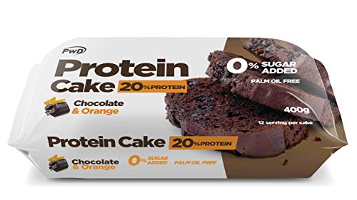 Pwd Nutrition Protein Cake Chocolate Naranja, 400g, Pack de 1
