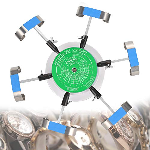 Qiterr 【𝐏𝐚𝐬𝐜𝐮𝐚】 Enrollador de Reloj, aleación Mecánico Reloj Enrollador de Prueba Máquina Automática Enrollador de Reloj Herramienta de reparación 220V