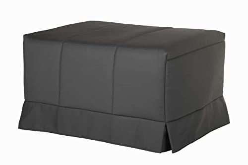 Quality Mobles - Cama Plegable Individual de 90x190 cm Funda Color Gris