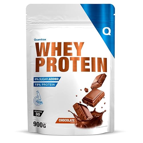 Quamtrax Nutrition - 100% Whey protein - Choco - 900 gr - Rico en Aminoácidos que ayudan la Recuperación Muscular después del entrenamiento.